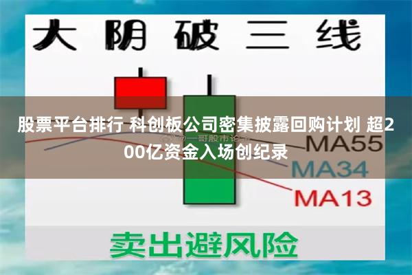 股票平台排行 科创板公司密集披露回购计划 超200亿资金入场创纪录