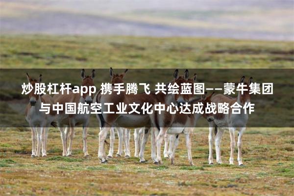 炒股杠杆app 携手腾飞 共绘蓝图——蒙牛集团与中国航空工业文化中心达成战略合作