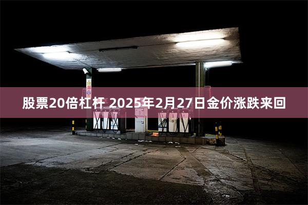 股票20倍杠杆 2025年2月27日金价涨跌来回